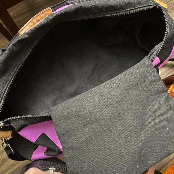 PINK Victoria's Secret Black Tote with Purple Accents - Picture 6 of 10